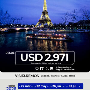 Europa Esencial Saliendo desde Bogotá 2026
