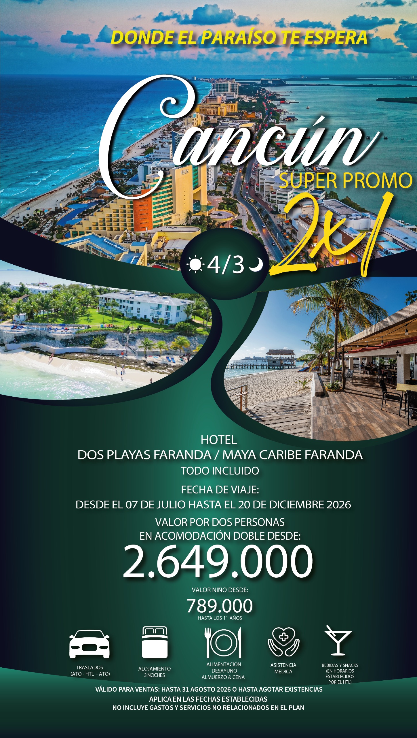 Cancún 2x1