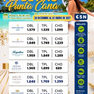 Fin de año en Punta Cana